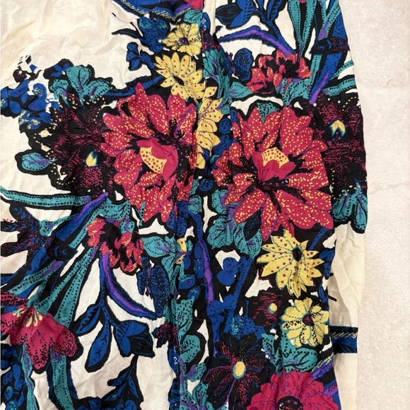 Free People Through the Vine Floral Maxi Dress in Ivory Combo Size XS - Picture 15 of 16